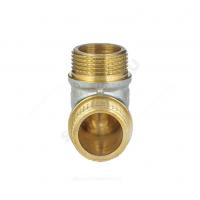 Угольник латунь никель реборда Ду 25 (1") НР/НР 9005 ГОСТ 32585-2013 Aquasfera 9005-03