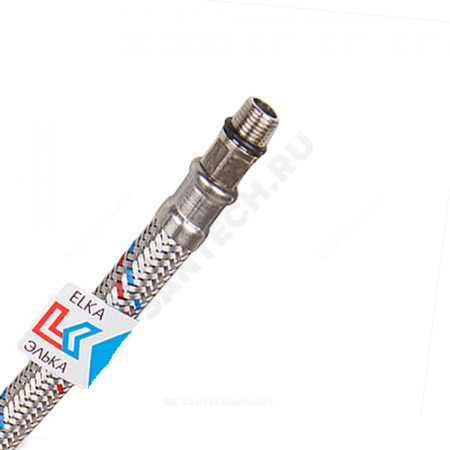 Подводка гибкая для воды латунь пара для смесителя M10-1/2" г-ш L=1,5 м ELKA 4627132450440