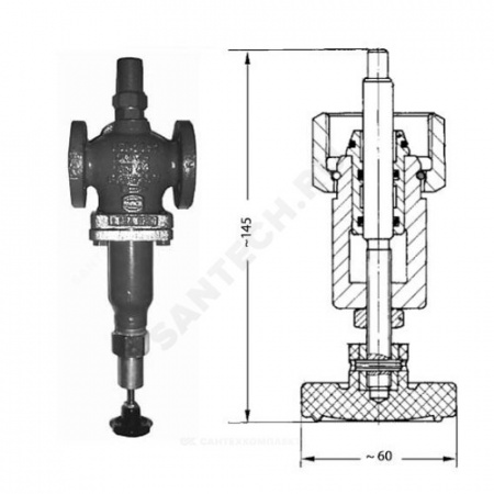 Рукоятка запорно-регул д/VFG(S),VFQ2 Danfoss 003G1499