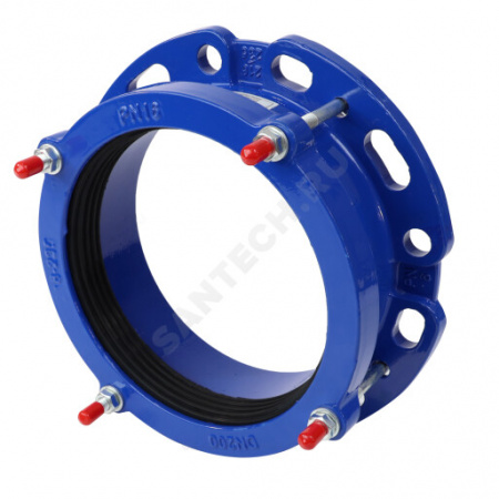 Муфта чугун соединительная Ду 150 (Дн 159-182) Ру10/16 ПФРК Benarmo 8