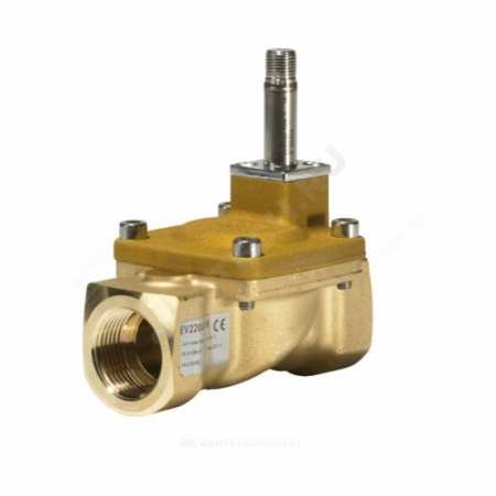 Клапан эл/магн латунь НО EV220A Ду20 Ру16 G3/4" ВР серия 6-22 90С Danfoss 042U4082