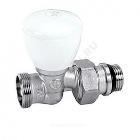 Клапан ручной регулировки R27TG Ду 15 Ру16 1/2"x16 НР прямой штуцер с герметичной прокладкой Giacomini R27X033