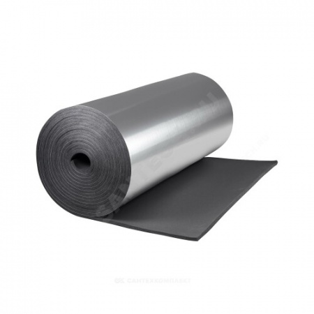 Рулон вспененный каучук ST 10/1,0-20 Тмакс=105°C черный с покрытием AL CLAD K-flex 80610210103CL