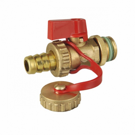 Кран шаровой латунь сливной 135 Ду 15 Ру16 НР G1/2" флажок Icma