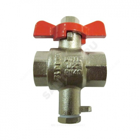 Кран латунный для термодатчика шаровой Ду 20 ВР Danfoss 187F0592
