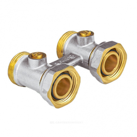 Узел нижнего подключения для двухтр Ду 20 Ру10 3/4"ЕКx3/4"ЕК прямой Aquasfera 5012-01