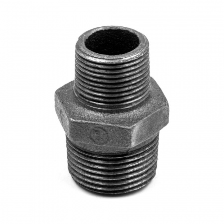 Ниппель переходной чугун Ду 32х15 (1 1/4"х1/2") НР Fittex PLUS