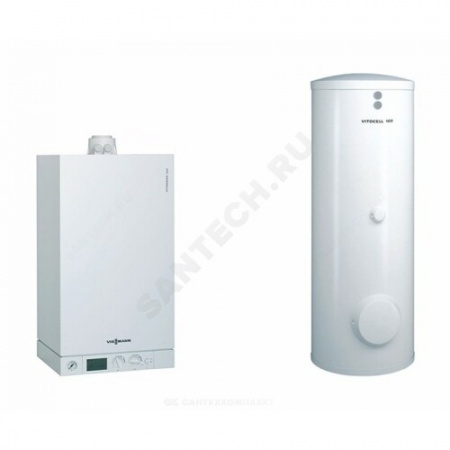 Котел настенный газовый 35 кВт одноконтурный Vitodens 100-W B1HC +бойлер Vitocell 100-W CVA 300л (пакет) Viessmann B1HC203