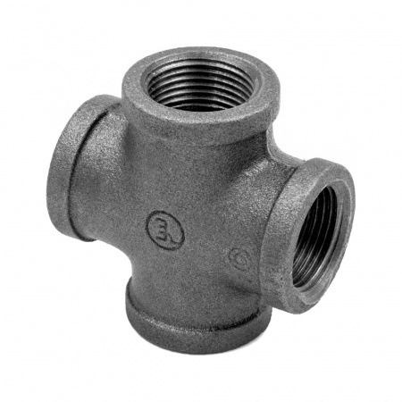 Крест прямой чугун Ду 20 (3/4") ВР/ВР Fittex PLUS