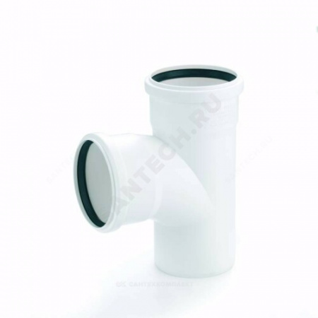 Тройник PP-H бесшумный белый RAUPIANO PLUS Дн 110х50х45гр б/нап в/к Rehau 11213041001