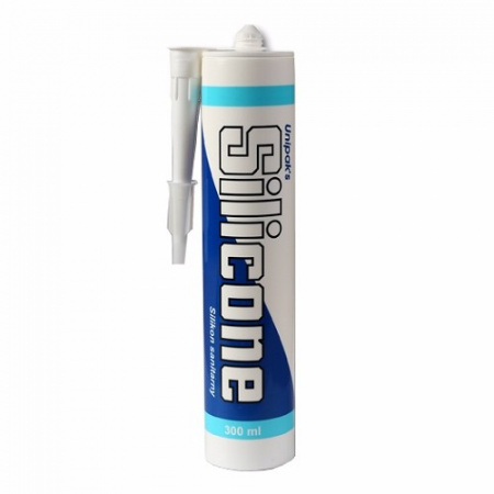 Герметик силиконовый санитарный Silicone Sanitary картридж 300мл белый Unipak 6700242