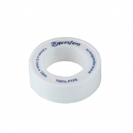 Лента ФУМ PTFE 6020 12ммх0,1ммх10м катушка среда: вода Aquasfera 6020-02