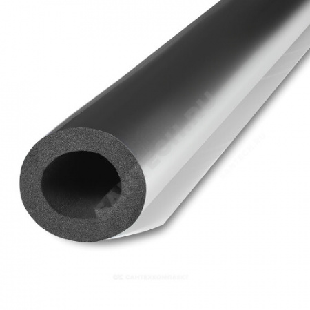 Трубка вспененный каучук ST 125/9 L=1м Тмакс=105°C черный с покрытием AL CLAD K-flex 09125214303CL