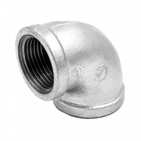 Угольник проходной чугун оц Ду 40 (1 1/2") ВР/ВР Fittex PLUS