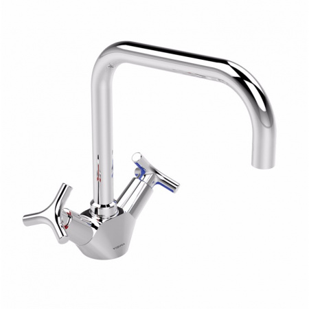 Смеситель для кухонной мойки серия TRINITY двуручный Vidima BA263AA