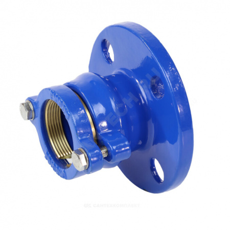 Муфта чугун соединительная для ПЭ труб Ду 50 (Дн 63-63) Ру10/16 ПФРК-Е Benarmo 1