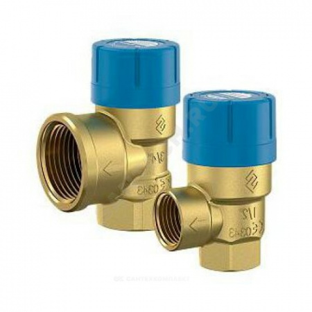 Клапан предохранительный угловой латунь Prescor B Flamco