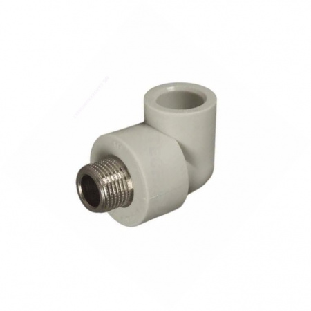 Угольник PP-R комбинированный серый НР Дн 25х3/4" VALFEX 10126025Г