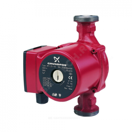 Насос циркуляционный с мокрым ротором UPS 25-50 K PN10 1х230В/50 Гц Grundfos 59545502