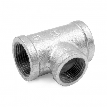 Тройник переходной чугун оц Ду 25х15 (1"х1/2") ВР/ВР Fittex PLUS
