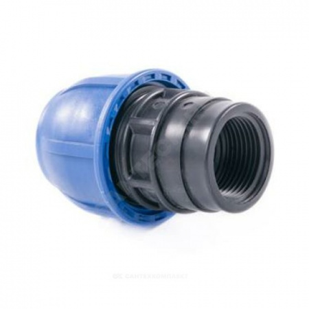 Муфта компрессионная ПЭ ВР Дн 32х1/2" Ру16 RTP (РосТурПласт) 11488