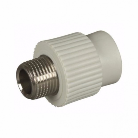Муфта PP-R комбинированная серая НР Дн 20х3/4" VALFEX 10130120Г