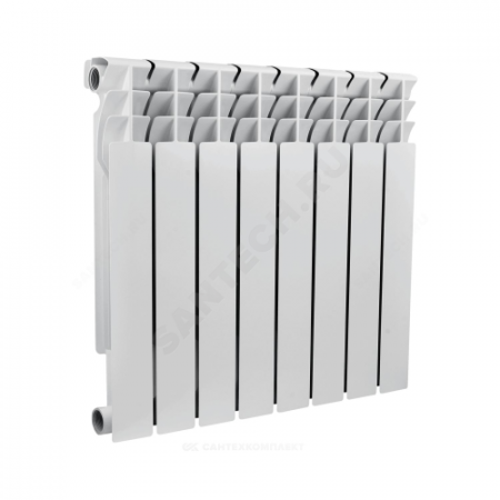 Радиатор биметаллический Ultra Plus 500 8 секций Qну=1144 Вт RAL 9016 (белый) Ogint