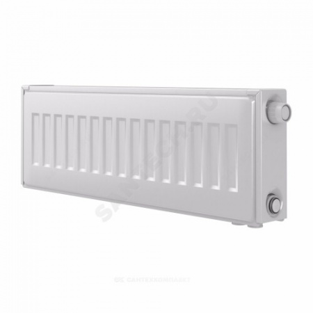 Радиатор стальной панельный Ventil Compact VC тип 22 300х900 Qну=1180 Вт ниж/п в комплекте кронштейн. встроенный вентиль RAL 9016 (белый) Heaton