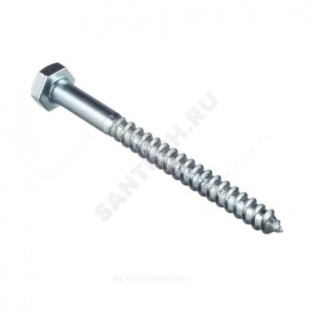 Шуруп с шестигранной головкой D6х80 Китай (100 шт)