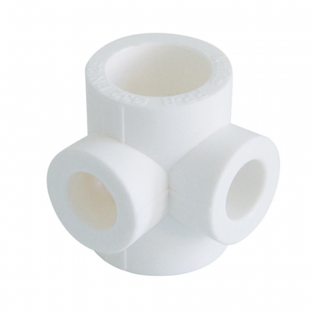 Крестовина PP-R 2-плоскостная белая внутренняя пайка Дн 40х20 VALFEX 10118140