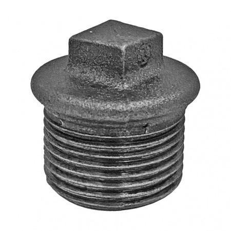 Заглушка чугун Ду 40 (1 1/2") НР Fittex PLUS