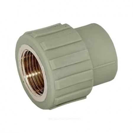 Муфта PP-R комбинированная серая ВР Дн 32х1/2" VALFEX 10129232Г
