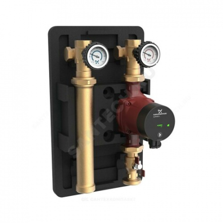Группа насосная HEATMIX D25 Ду 25 без смешения с насосом ALPHA2L 40 Grundfos 99309071