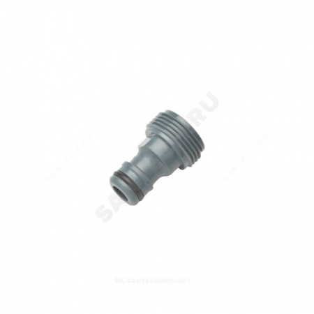 Переходник пластик для шланга 3/4" НР (в блистере) Rehau 12386531300