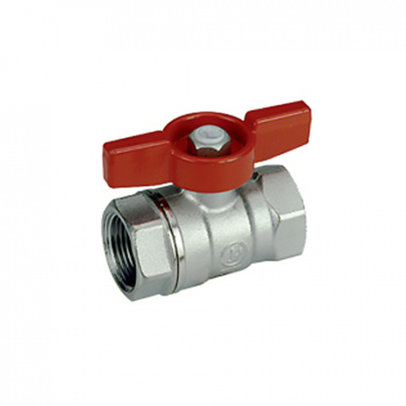 Кран шаровой латунь хром R251D Ду 32 Ру35 ВР бабочка Giacomini R251X006