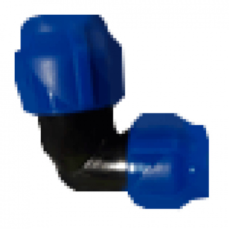 Отвод компрессионный ПЭ переходной Дн 25х20х90гр VALFEX 121001222520