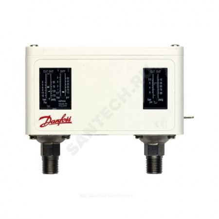 Реле давления сдвоенное KP 44 2-12 бар 2х1/4" Danfoss 060-001366
