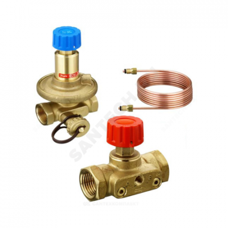 Комплект клапанов балансировочных латунь APT+ CDT Ду 20/25 Ру16 ВР Danfoss 003Z2212