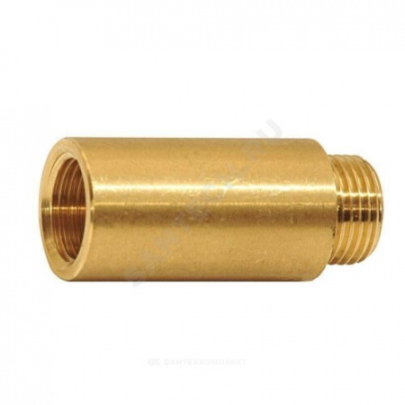 Удлинитель латунь Ду 15 (1/2") L=60мм ВР/НР Апогей 312043