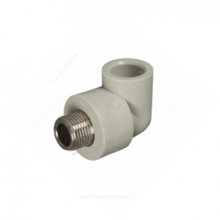 Угольник PP-R комбинированный серый НР Дн 20х1/2" RTP (РосТурПласт) 11049