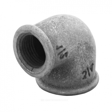 Угольник переходной чугун оц Ду 25х15 (1"х1/2") ВР/ВР ГОСТ 8947-75 МЗОО