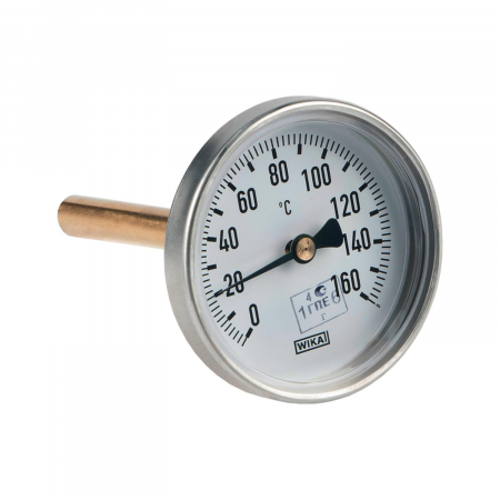 Термометр биметаллический осевой Дк80 L=60мм G1/2" 160С A50.10 Wika 36759338