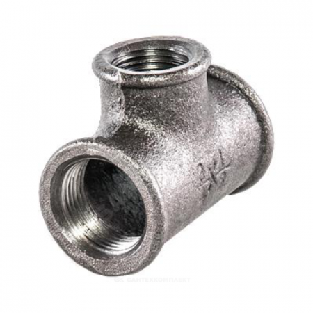 Тройник переходной чугун Ду 20х15 (3/4"х1/2") ВР/ВР Fittex