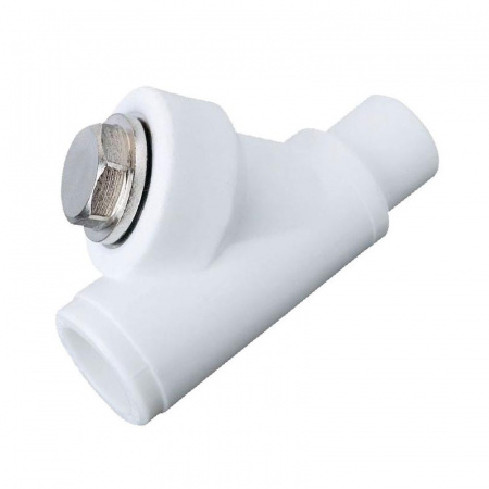 Фильтр PP-R сетчатый белый внутр/наруж пайка Дн 32х45гр VALFEX 10142032