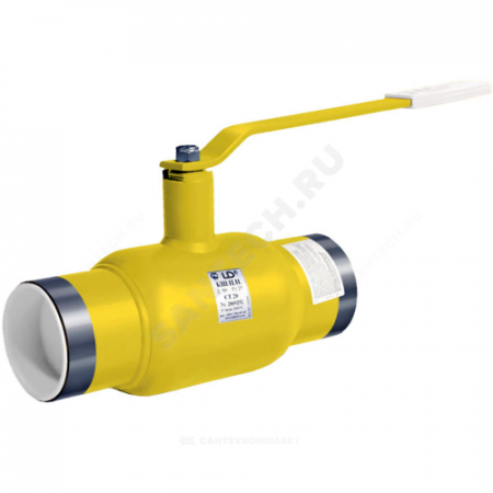 Кран шаровой сталь газ КШ.Ц.П Ду 25 Ру40 п/привар LD КШ.Ц.П.GAS.025.040.Н/П.02