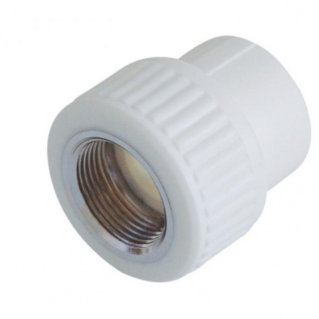 Муфта PP-R комбинированная белая ВР Дн 20х3/4" VALFEX 10129120