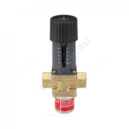 Регулятор температуры латунь FJV Ду 25 Ру16 НР G1 1/4" Тн=20 +60С Kvs=5.5 Danfoss 003N5119