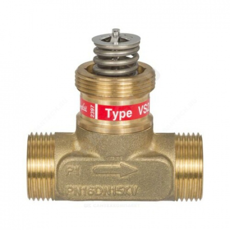 Клапан регулирующий латунь VS2 Ду 15 Ру16 НР G3/4" Kvs=0.25м3/ч Danfoss 065F2111