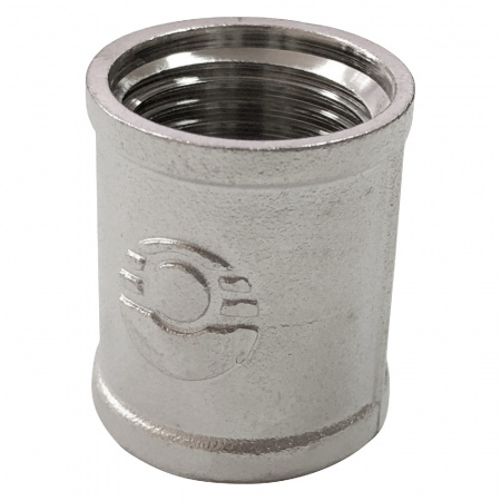 Муфта латунь никель Ду 20 (3/4") ВР VALFEX VF.170.N.034