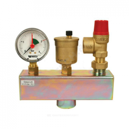 Группа безопасности котла 1" SV3/4" Ру3 до 100 кВт Buderus 7738309547